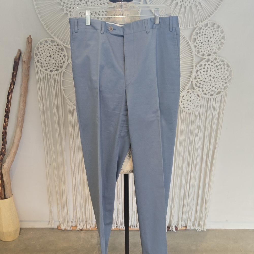 Canali Blue Chinos Classic Straight-Leg